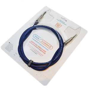 Van Damme Speaker Cable (1 m, Neutrik Straight-Straight, blue, Studio Grade)