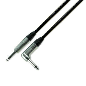 Van Damme Instrument Cable (5 m, Neutrik Straight-Angle, Black)