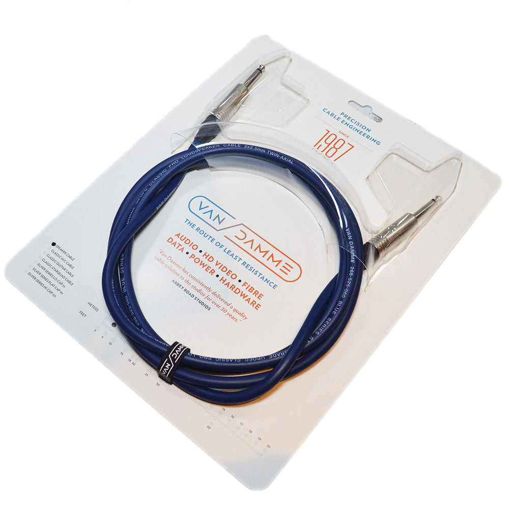 Van Damme Speaker Cable (2 m, Neutrik Straight-Straight, blue, Studio Grade)  Van Damme Speaker Cable (2 m, Neutrik Straight-Straight, blue, Studio Grade)